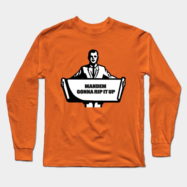 Mandem Slang Long Sleeve T-Shirt by ölümprints